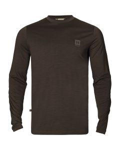 Härkila Base Alle Seizoenen Lange Mouwen t-shirt Bruin