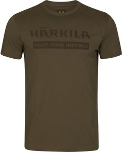 Härkila logo S/S t-shirt Willow green