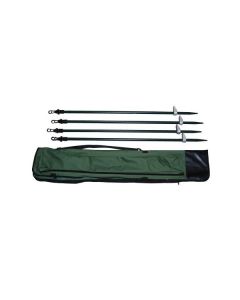 Verstelbare poten aluminium tbv camouflage net 90-180cm 4stuks