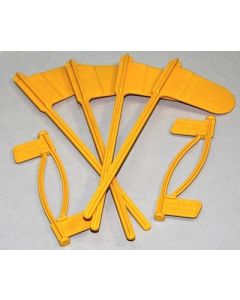 24CFP MTM Case Gard Pistol & Rifle Chamber Indicator Flags Bright Yellow