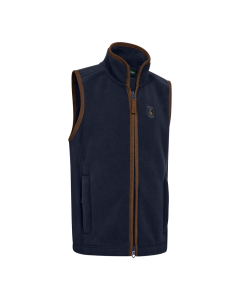4639 Deerhunter Jeugd Cumbria Fleece Vest - Donker Blauw