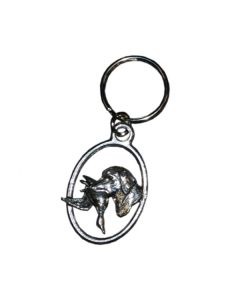 Sleutelhanger hond met eend