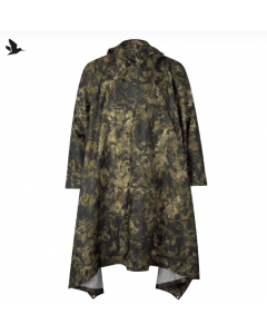 Taxus Camo Rain Poncho - Orange Blaze