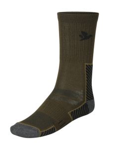 Seeland Field Merino Sock - 2-pack Pine Green/Military Olive