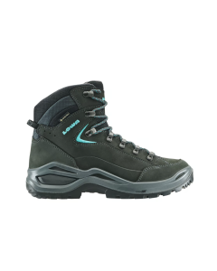Lowa RENEGADE EVO GTX hoge Wandelschoen Dames Asphalt/Turqoise