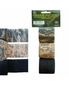 Zelfklevende stretch tape 3 rollen 5cmx2mtr - 4,5m